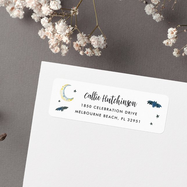 Spooky Halloween Bats Rücksendeadresse (Von Creator hochgeladen)