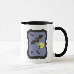 Spooky Halloween Bats Tasse