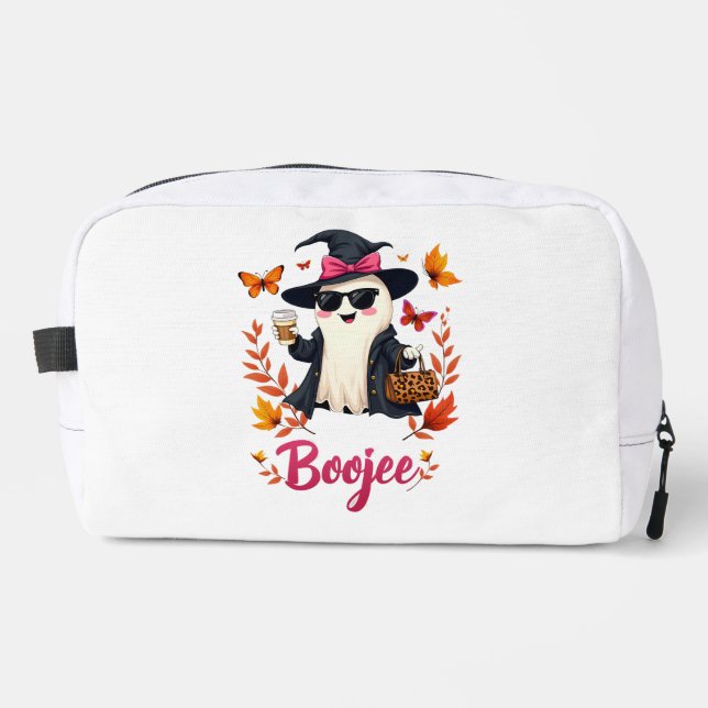 Spooky Halloween Boojee Sassy Classy Ghost Waschbeutel (Vorderseite)