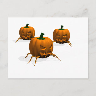 Spooky Halloween Bugs Crawlers Postkarte