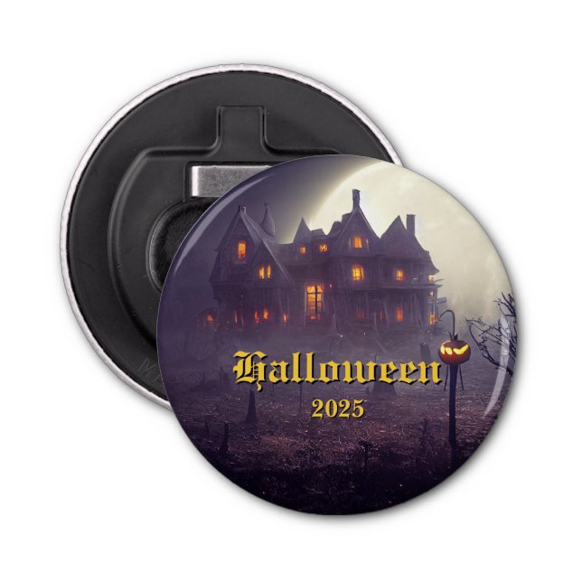 Spooky Halloween-Button Flaschenöffner (Vorderseite)