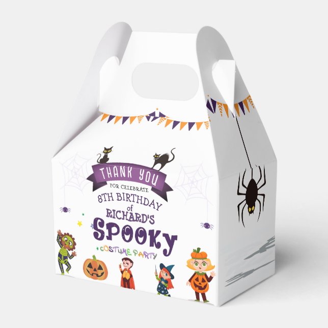 Spooky Halloween Costume Kindergeburtstag Party Geschenkschachtel (Vorderseite)
