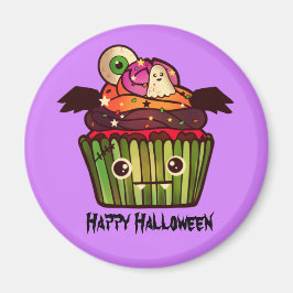 Spooky Halloween Cupcake Magnet