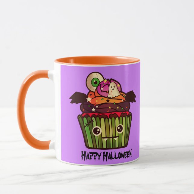 Spooky Halloween Cupcake Tasse (Links)