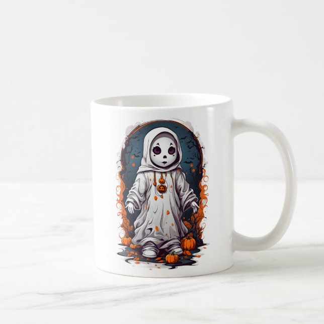 Spooky Halloween Doll Kaffeetasse (Rechts)