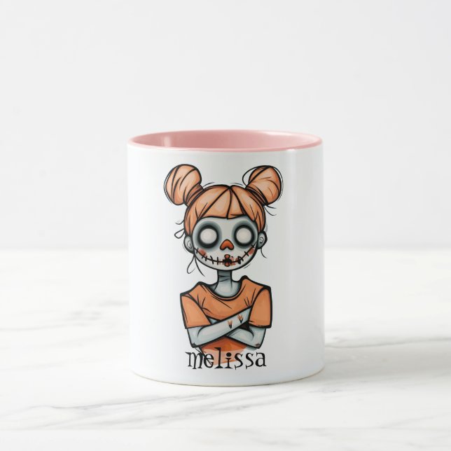 Spooky Halloween Doll Tasse (Zentrum)
