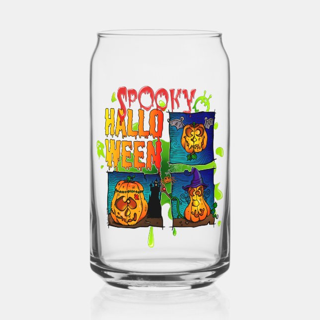 Spooky Halloween Dosenglas (Vorderseite)
