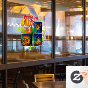 Spooky Halloween Fensteraufkleber