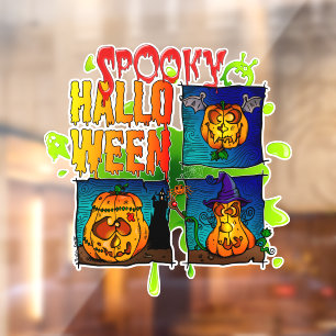 Spooky Halloween Fensteraufkleber