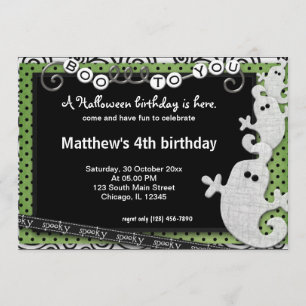 Spooky Halloween Geburtstag Einladung