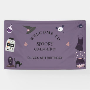 Spooky Halloween Geburtstagsparty Banner