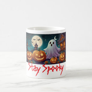 Spooky, Halloween-Geister und Pumpkins bleibe Kaffeetasse