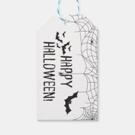 Spooky Halloween Gespenster und Fledermäuse Geschenkanhänger