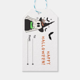 Spooky Halloween Gespenster und Fledermäuse Geschenkanhänger
