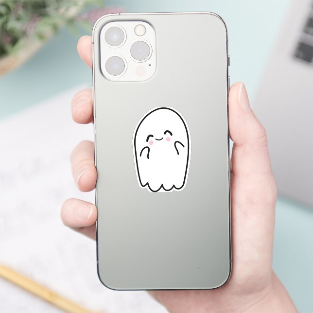 Spooky Halloween Ghost Aufkleber (Telefon)
