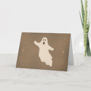Spooky Halloween Ghost Card Karte