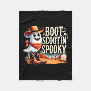 Spooky Halloween Ghost Cowboy Ghost Western Fleecedecke