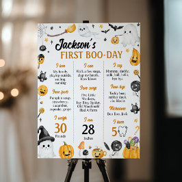 Spooky Halloween Ghost Geburtstagsparty Milestone Poster