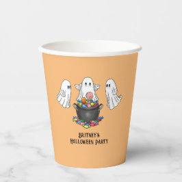 Spooky Halloween Ghost Pappbecher