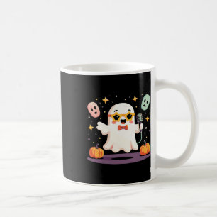 Spooky Halloween Ghost Sängerin Star mit Mikrofon Kaffeetasse