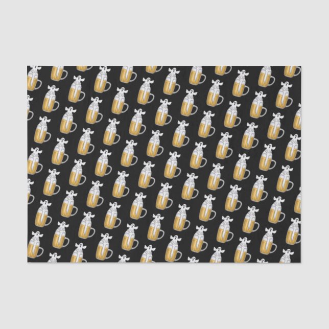 Spooky Halloween Ghost Seidenpapier (Vorderseite)