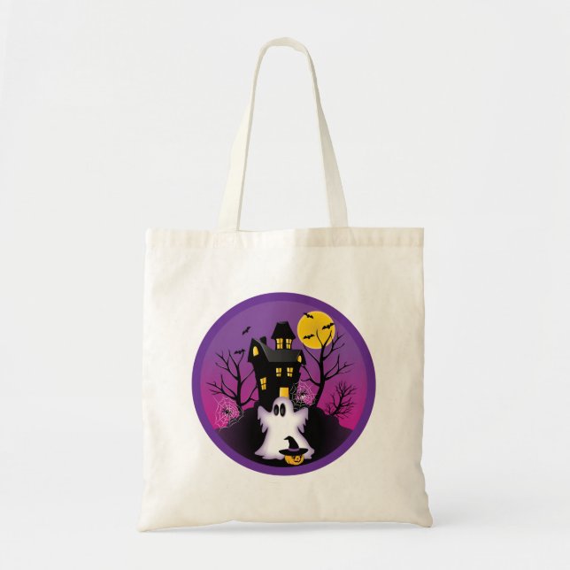 Spooky Halloween Ghost Tragetasche (Vorne)