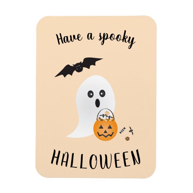 Spooky Halloween Ghost Trick oder Behandlung von O Magnet (Vertikal)