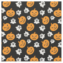 Spooky Halloween Ghosts & Kürbislaterne Stoff