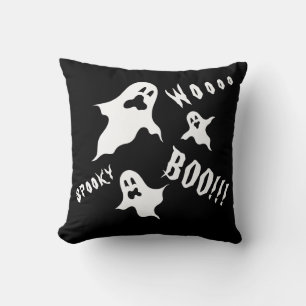 Spooky Halloween Ghosts Throw Cushion Kissen