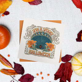 Spooky Halloween Gothic Vintag Style Einladung