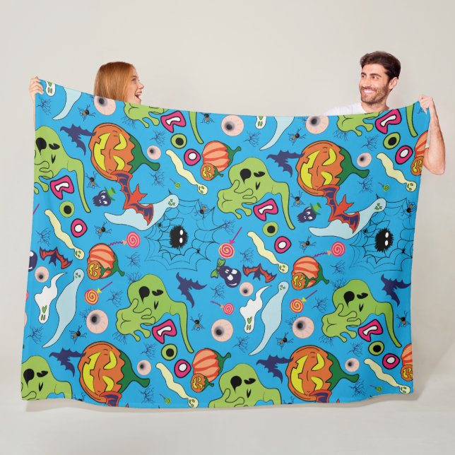 Spooky Halloween Graphic Collection Fleecedecke (Beispiel)