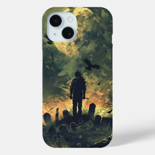Spooky Halloween Graveyard Zombie Raven Skeleton Case-Mate iPhone Hülle