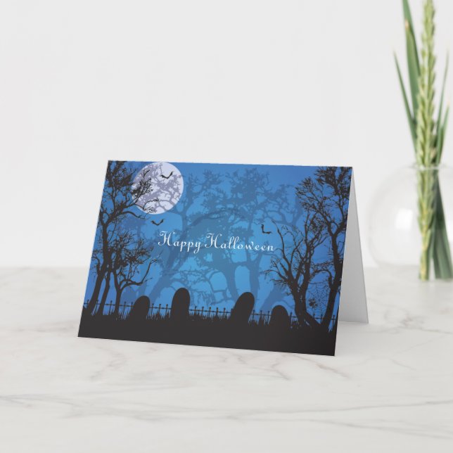 Spooky Halloween Grußkarte Karte (Vorderseite)