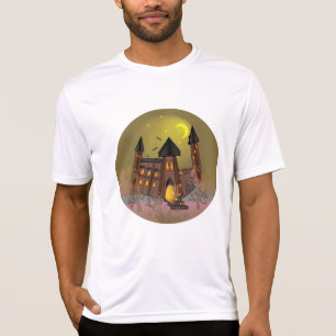 Spooky Halloween Hexenhaus und Vampirschloss T-Shirt