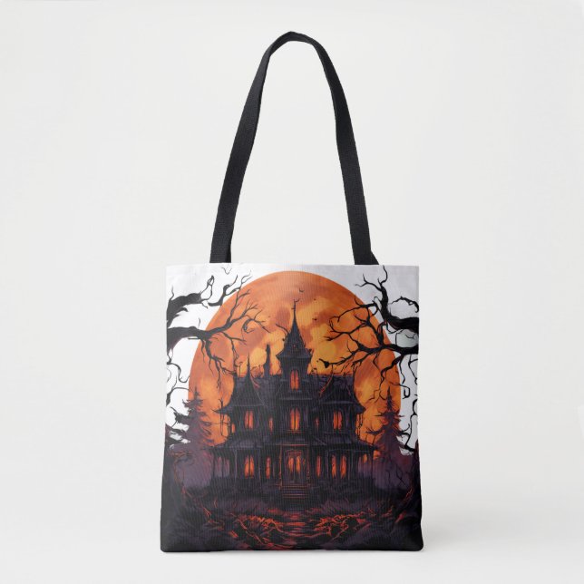 Spooky Halloween House Tote Bag Tasche (Vorderseite)