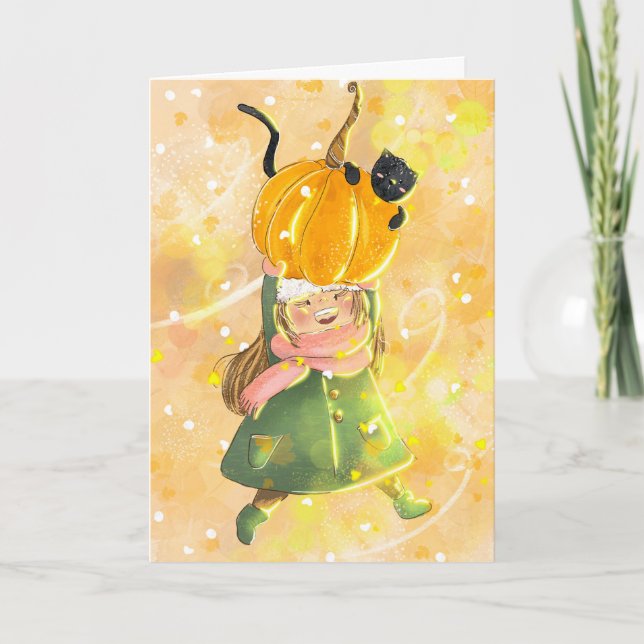 Spooky Halloween Karte (Vorderseite)