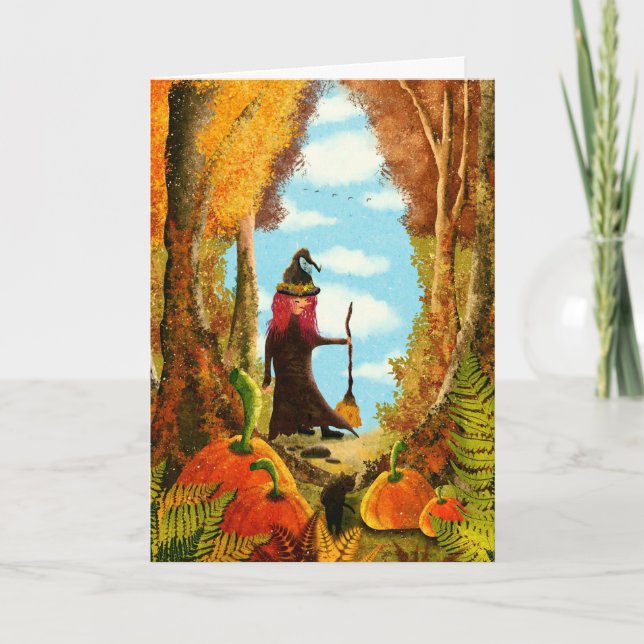 Spooky Halloween Karte (Vorderseite)