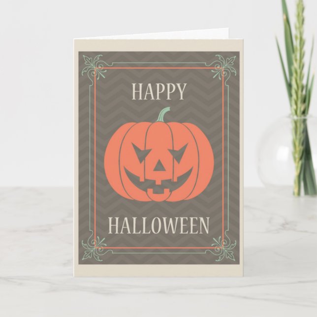 Spooky Halloween Karte (Vorderseite)