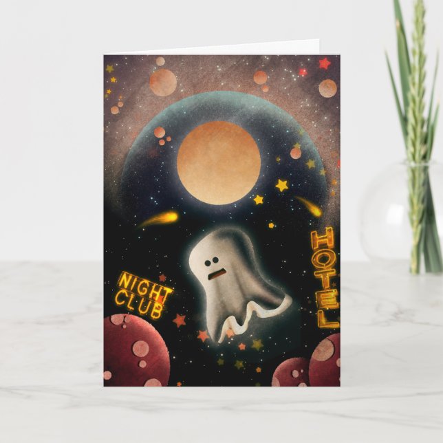 Spooky Halloween Karte (Vorderseite)