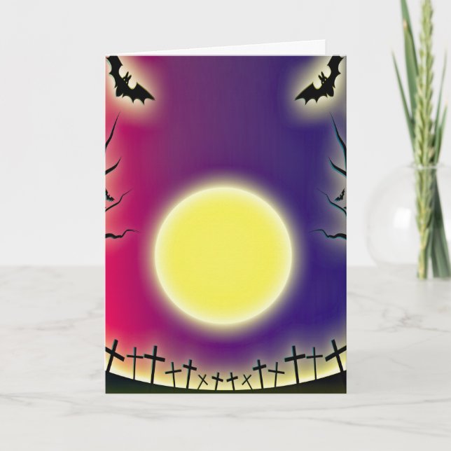 Spooky Halloween Karte (Vorderseite)