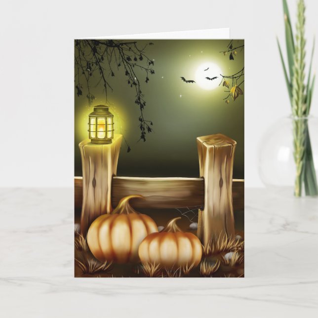 Spooky Halloween Karte (Vorderseite)