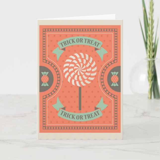 Spooky Halloween Karte (Vorderseite)