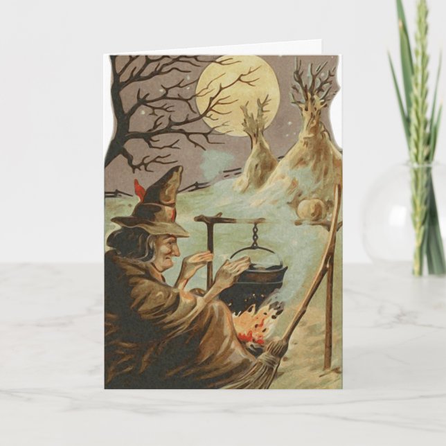 Spooky Halloween Karte (Vorderseite)