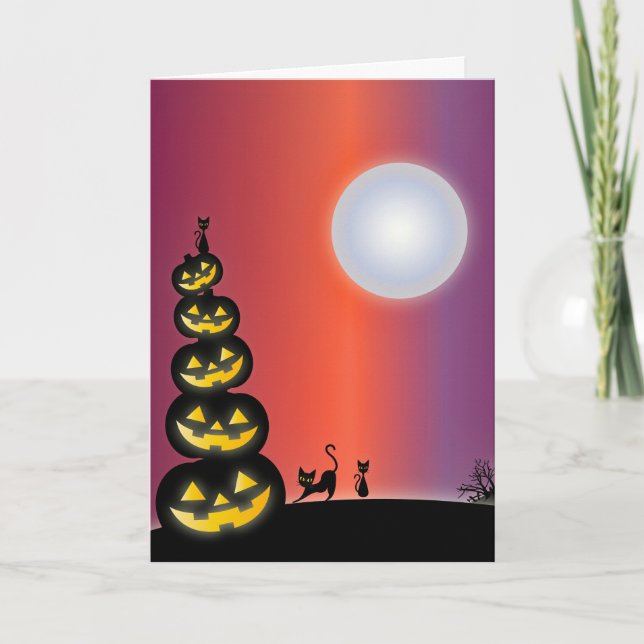 Spooky Halloween Karte (Vorderseite)