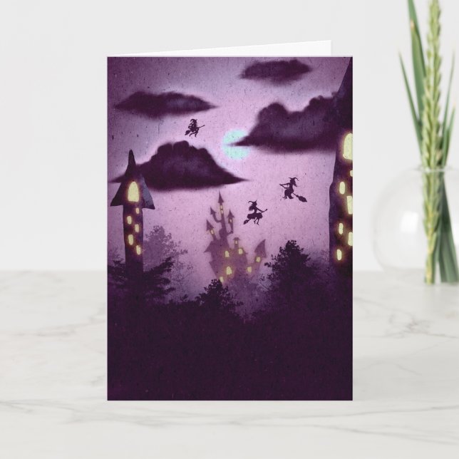 Spooky Halloween Karte (Vorderseite)