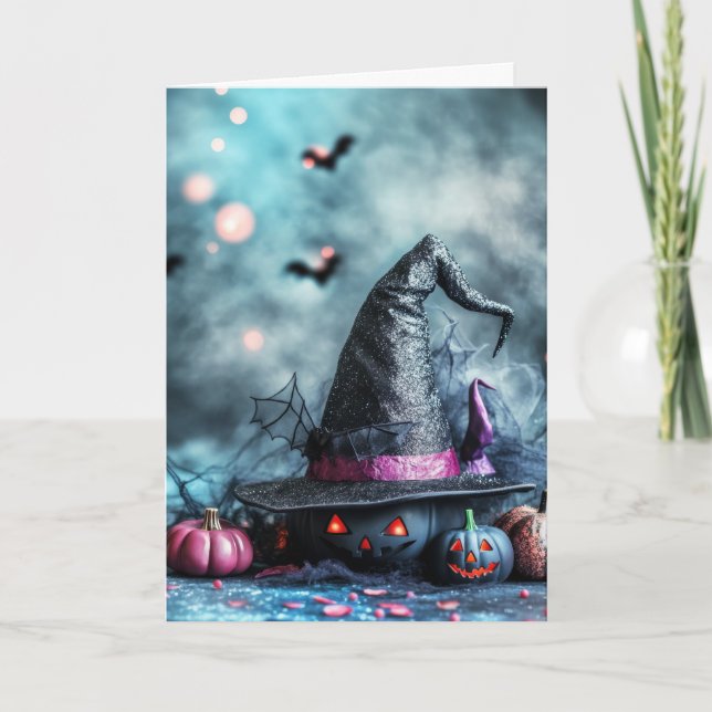 Spooky Halloween Karte (Vorderseite)