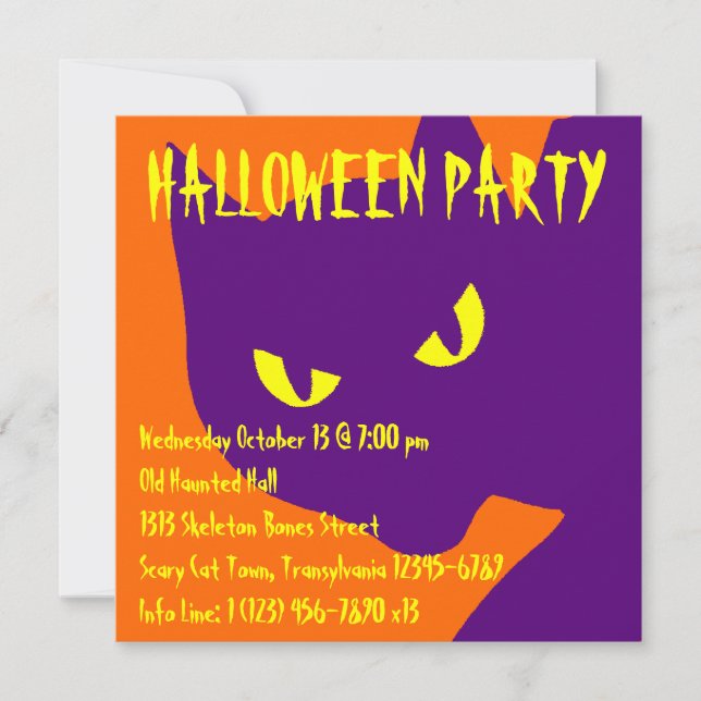 Spooky Halloween Kitty Cat (Vorderseite)