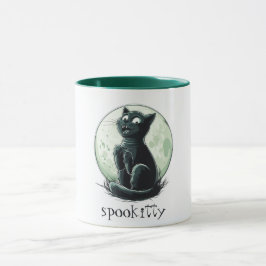 Spooky Halloween Kitty Tasse
