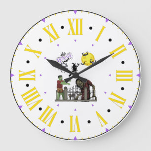 Spooky Halloween Landmauer Uhr