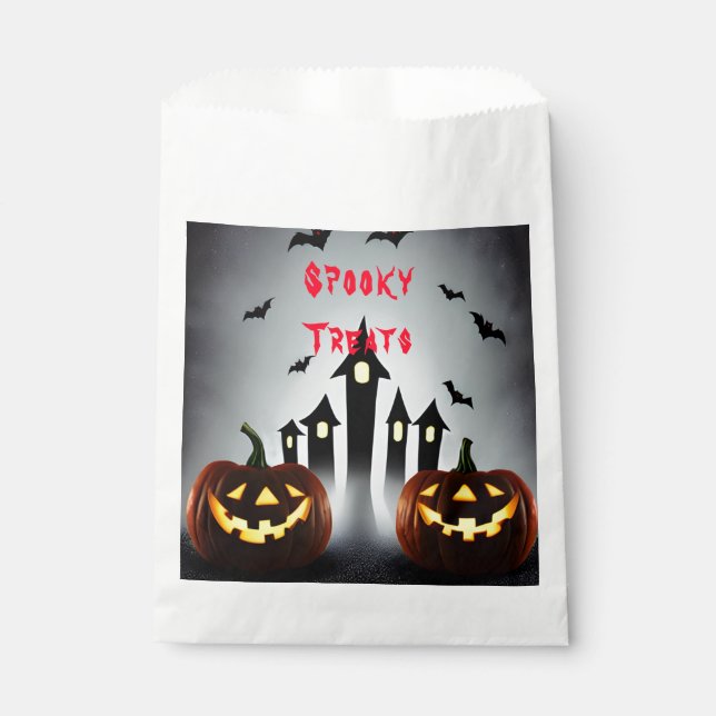 Spooky Halloween Leckereien Creepy Jack 'o Lantern Geschenktütchen (Vorderseite)